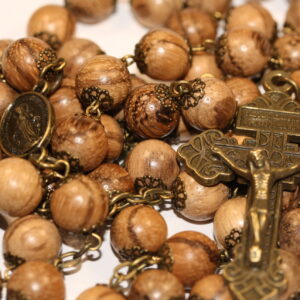 Agarwood Wood 10mm Rosary in Bronze