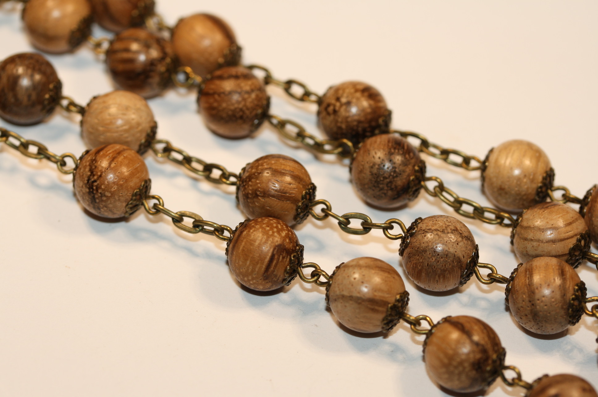 Agarwood Wood 10mm Rosary in Bronze - Image 3