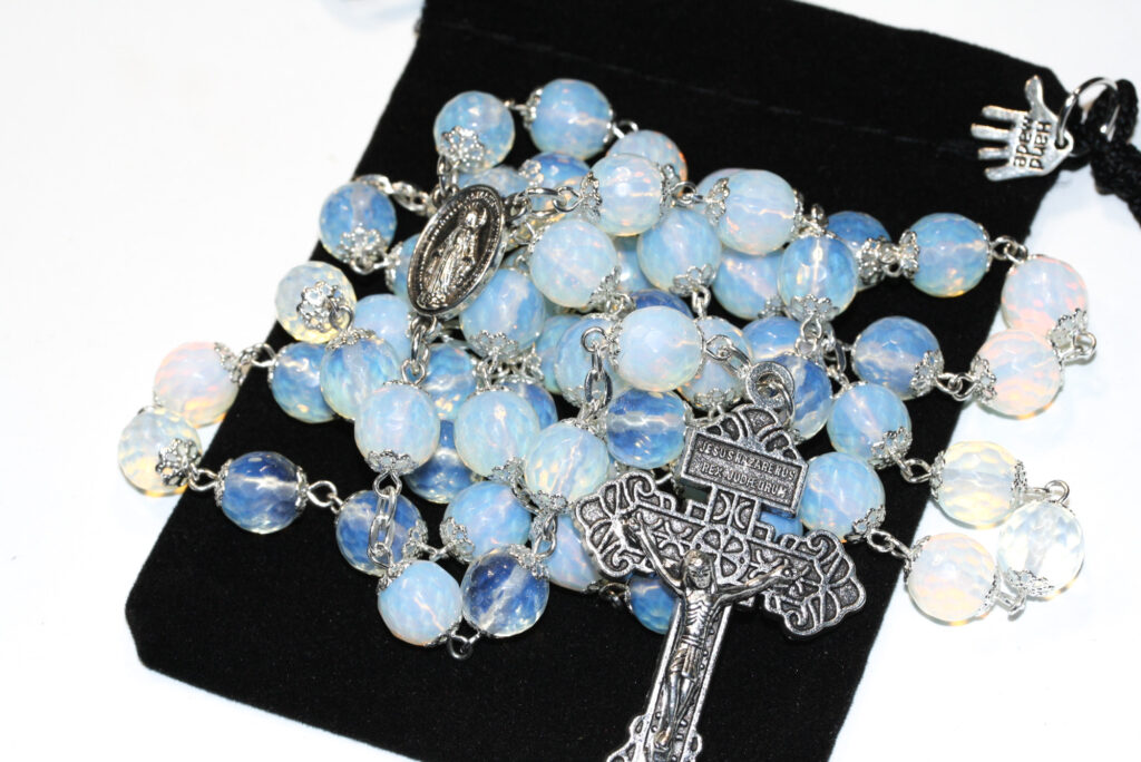 Handmade Rosary selling 10mm Sunstone Beads